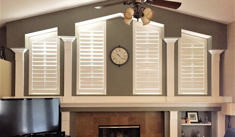 Polywood Shutters in Family Room in Salt Lake City